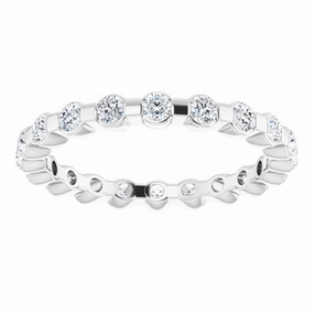 0.66 ct. Bar Set Round Diamond Eternity Band