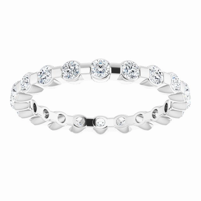 0.66 ct. Bar Set Round Diamond Eternity Band