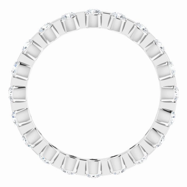 0.66 ct. Bar Set Round Diamond Eternity Band