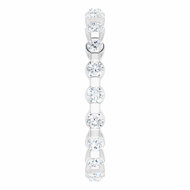 0.66 ct. Bar Set Round Diamond Eternity Band