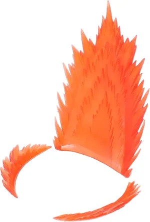 1 Set Explosive Special Effects Parts Action Figures Effects Figure Stand Fire Fire SHF Vegito SHF Goku Red Plastic