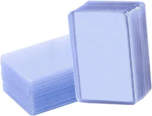 100pcs Transparent Game Cards Protectors Sleeves for Id Business and Trading Cards Compact Lightweight Design for Storage and Display