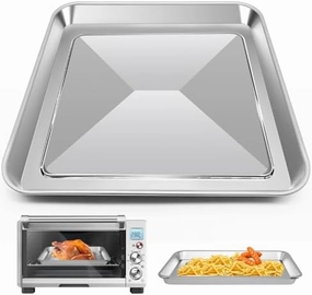 11.77" × 11.77" Toaster Oven Pan for Breville Smart Oven BOV800XL, Smart Oven Plus BOV810BSS, Smart Oven Pro BOV845BSS, Smart Oven Air BOV900BSS, Fits for Ninja SP100 SP101 SP201 Air Fry Oven
