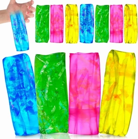 12 Pcs Water Snake Fidget Toy Can't Hold Novelty Trick Slippery Snake Water Wiggler Wiggles Toys Tricky Wiggly Wiggler Tube for Home School Birthday Gifts, 4.33 x 1.57''(Lovely)