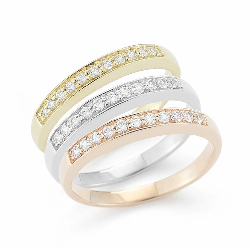 14K-P GALLERY RING, 0.25CT