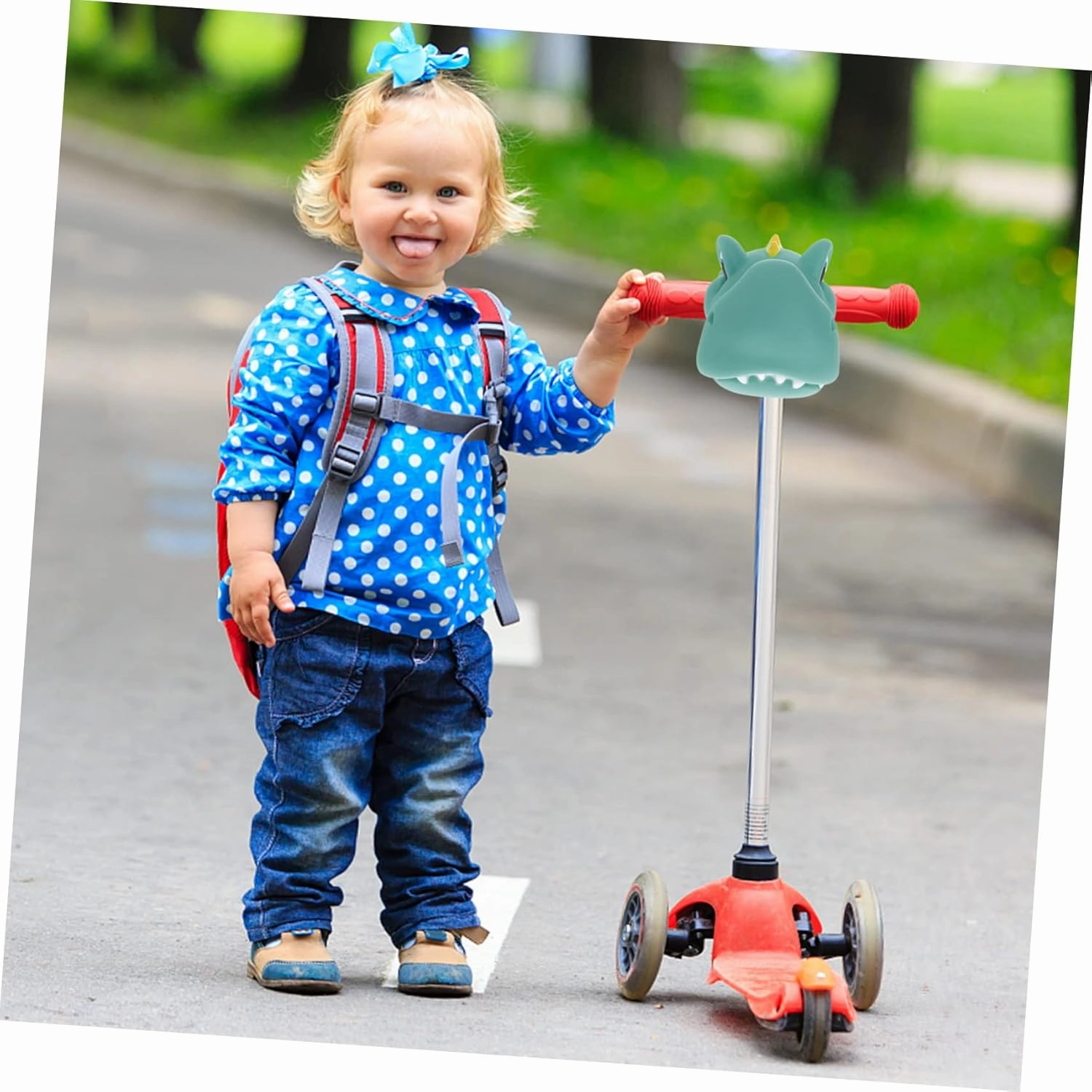 1pc Handlebar Decoration Kids Scooter Silicone Bike Part Electric Bike for Electric Scooter for Kids