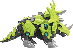 1set Boys and Girls Electric Mechanical Dinosaur Assembled Toy Green Educational Building Blocks Coordination Safe Materials Fun Dinosaur Model for Creative Play
