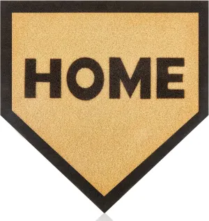 21 x 22 Baseball Rug Home Plate Doormat Imitation Coir Coco Palm Fiber Home Plate Rug Housewarming Gift for Indoor Outdoor Sports Baseball Lover
