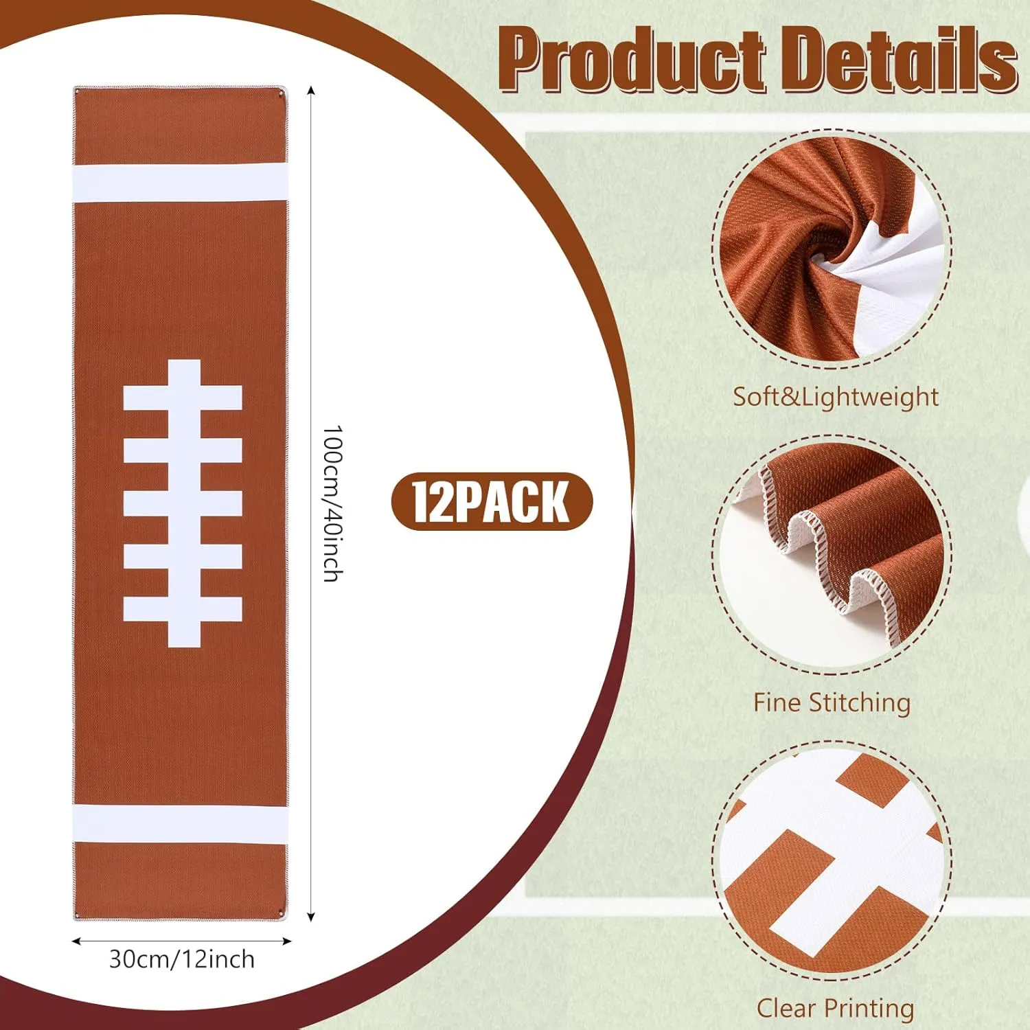24 Pcs Sport Party Favors Include 12 Pcs 20 oz Plastic Soccer Football Basketball Water Bottles Bulk 12 Pcs 40"x12" Softball Baseball Cooling Towels for Soccer Sport Team Gift