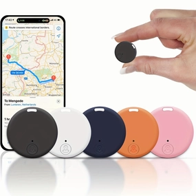2/6Pcs Smart Car Tracker - Mini GPS Tracker, Wireless Key Finder, Pet Anti-lost Alarm, App Control for Phone, Wallet, Keychain, Luggage