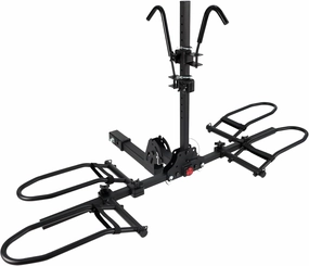 2 Bike Rack for Tow Hitch, Anti Wobble Tilting Folding Bike Carrier for MTB Road Bike Ebike Fat Tire, fits Car SUV RV Trailer and Truck, 2-Bike 180 lbs Capacity, 2-Inch Receiver