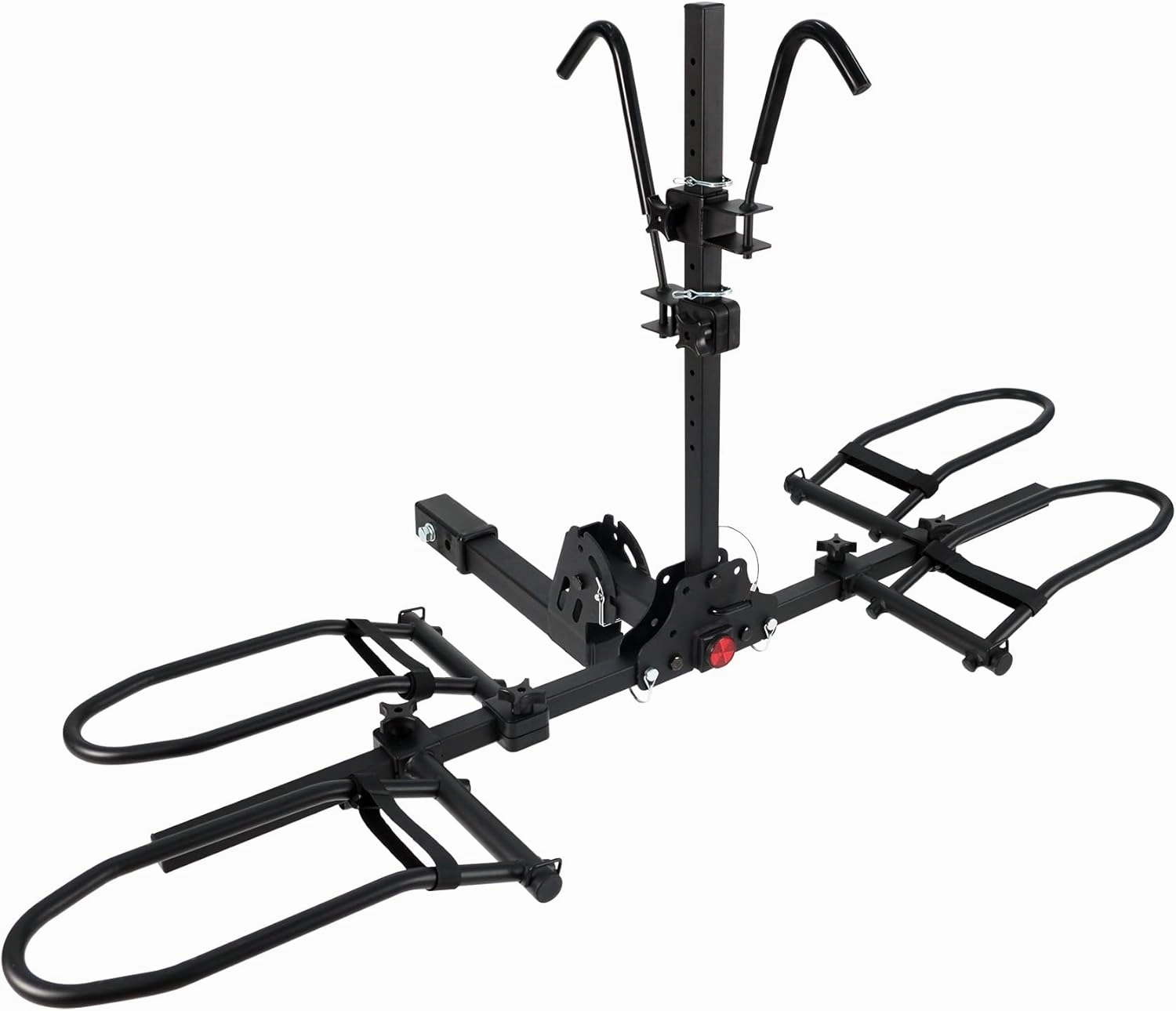 2 Bike Rack for Tow Hitch, Anti Wobble Tilting Folding Bike Carrier for MTB Road Bike Ebike Fat Tire, fits Car SUV RV Trailer and Truck, 2-Bike 180 lbs Capacity, 2-Inch Receiver