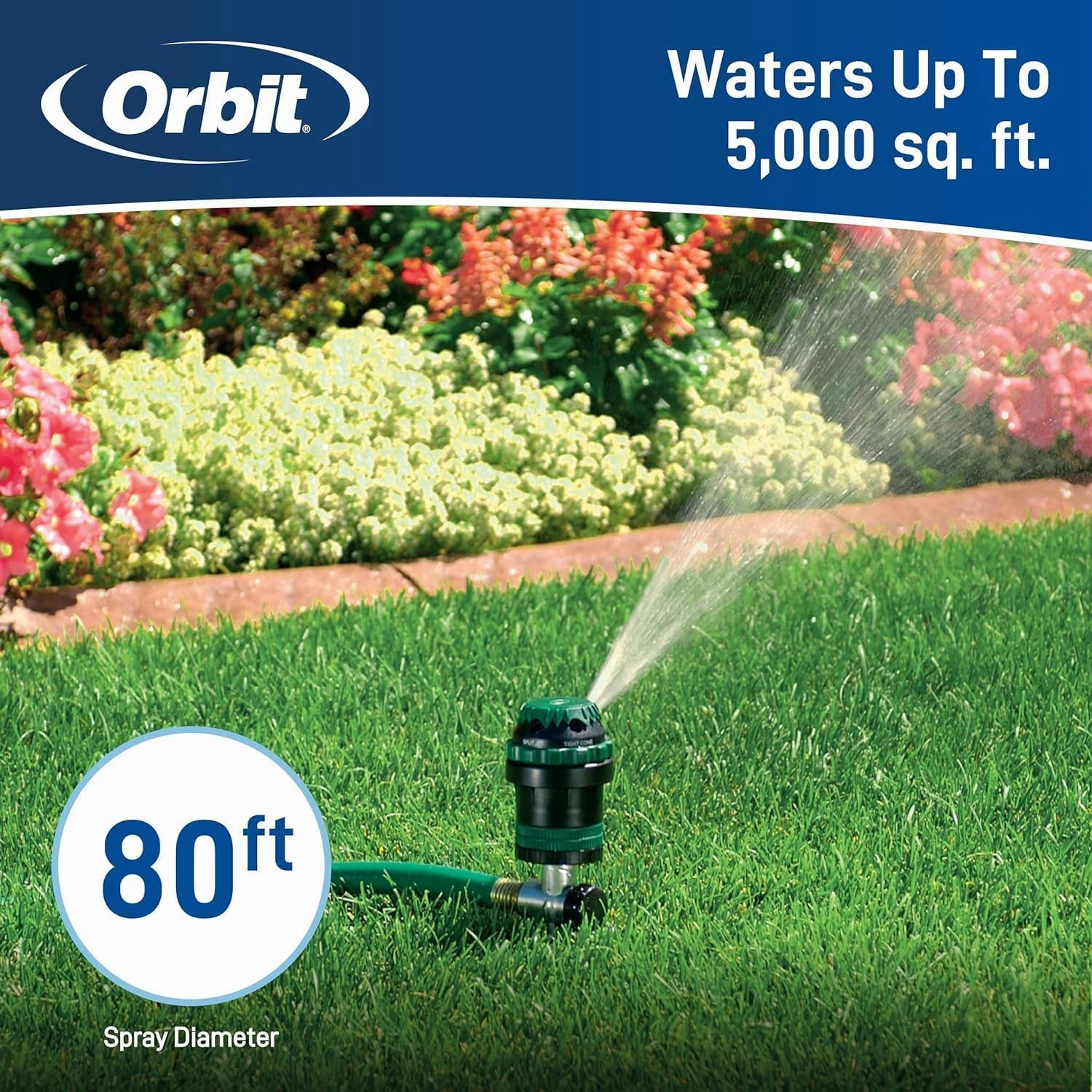 2-Pack H2O-Six® Gear-Drive Sprinkler on Metal T Spike