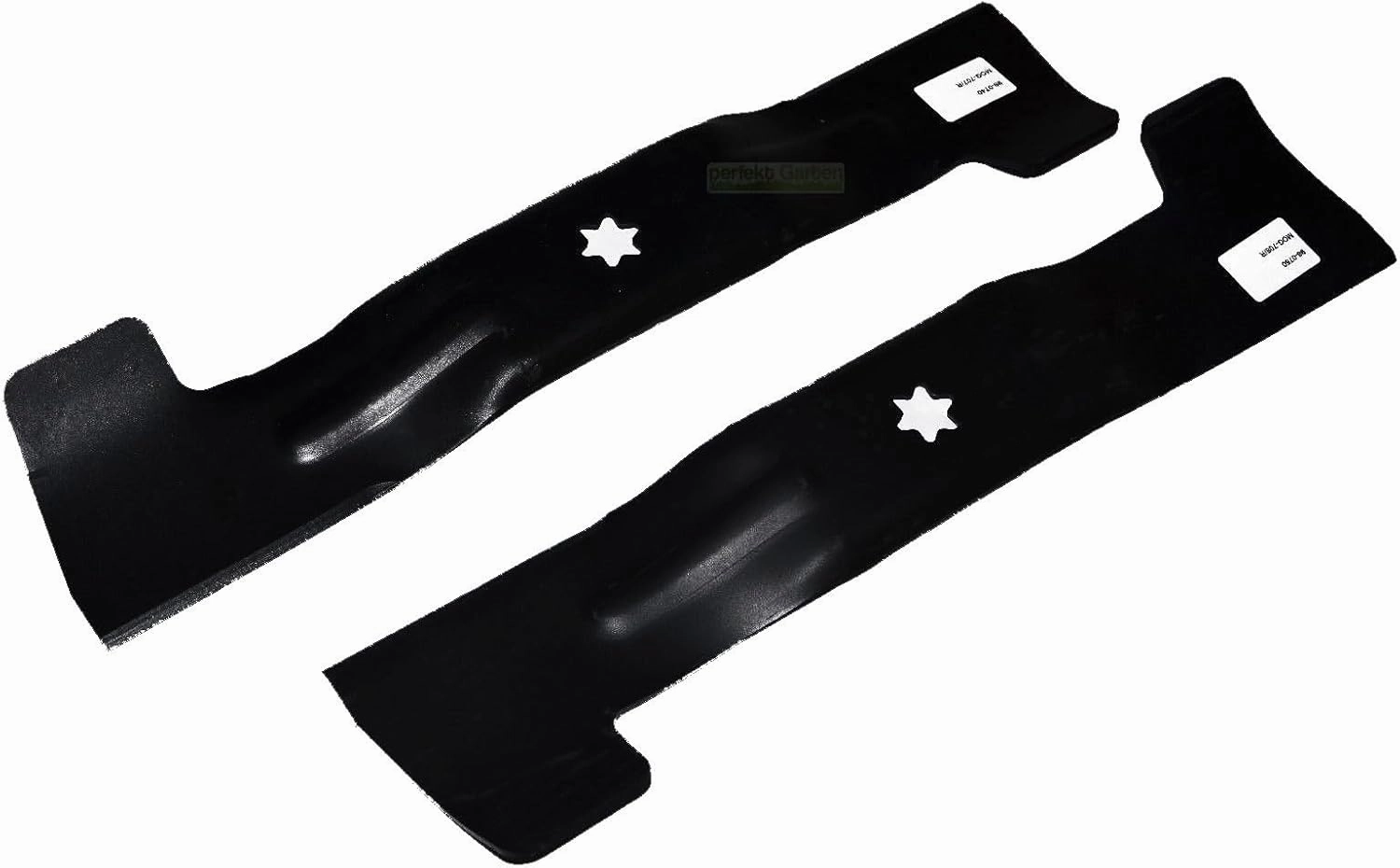 2 x 46,5 CM Blade Set 742-0672, 742-0673 Compatible with MTD Gutbrod Mastercut OBI Right   Left