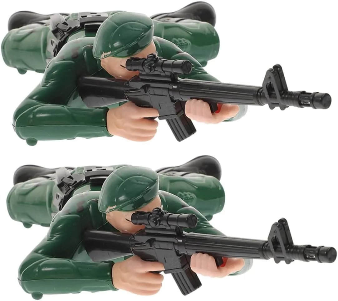 2pcs Electric Crawling Army Soldier Interactive Parent Fun Engaging Playtime Figures Designed for Physical Development for Boys