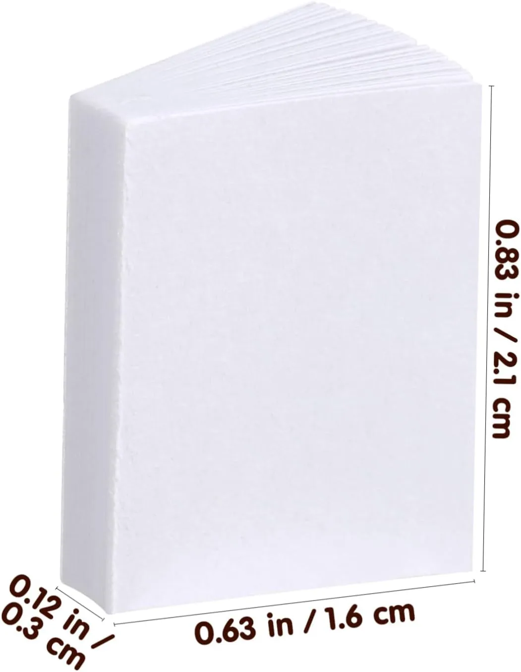 2sets 1:12 Scale Miniature Dollhouse Books Blank Mini Books for Dollhouse Bookshelf Tiny Collection 100pcs*2