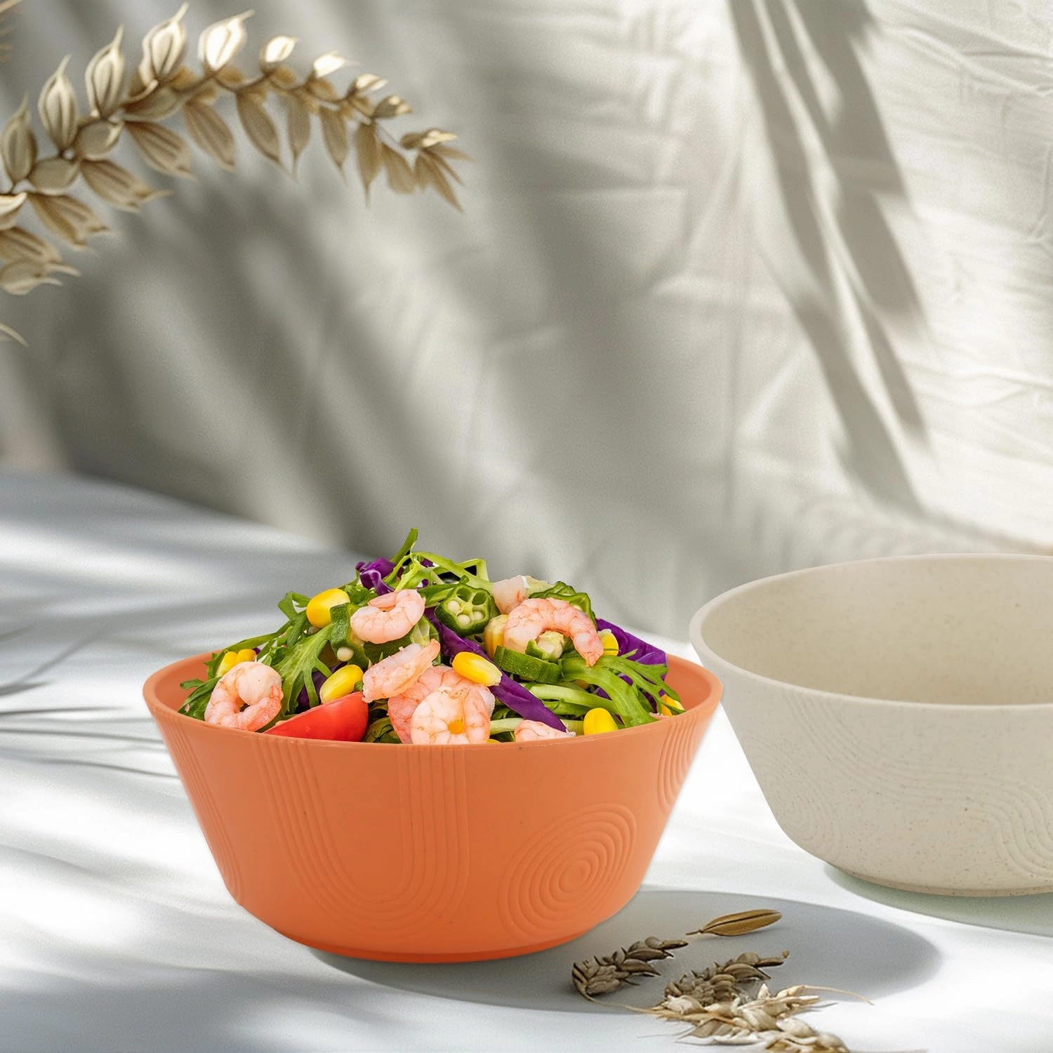 36 oz Wheat Straw Bowl Sets, 6 Pcs Unbreakable Cereal Bowl, Salad Bowls, Microwave and Dishwasher Safe, Alternative for Plastic Bowls Reusable for Kitchen (Multicolor)