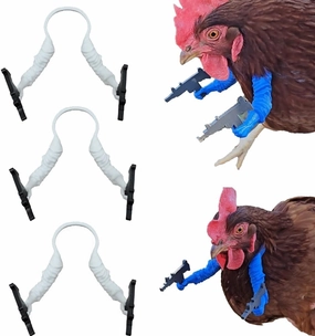 3pcs 3D Printed Chicken Arm with Uzi - Unique Toy Props for Creative Gifts, Cosplay & Desk Decor, Funny Chicken Soldier Action Figure Accessories