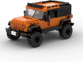 405PCS MOC Speed Champions Racing Car Sports Model Garage Sets Building Blocks Famous Racers City Vehicle Technique DIY Bricks Puzzle Orange SUV Children's Toy(D010207)