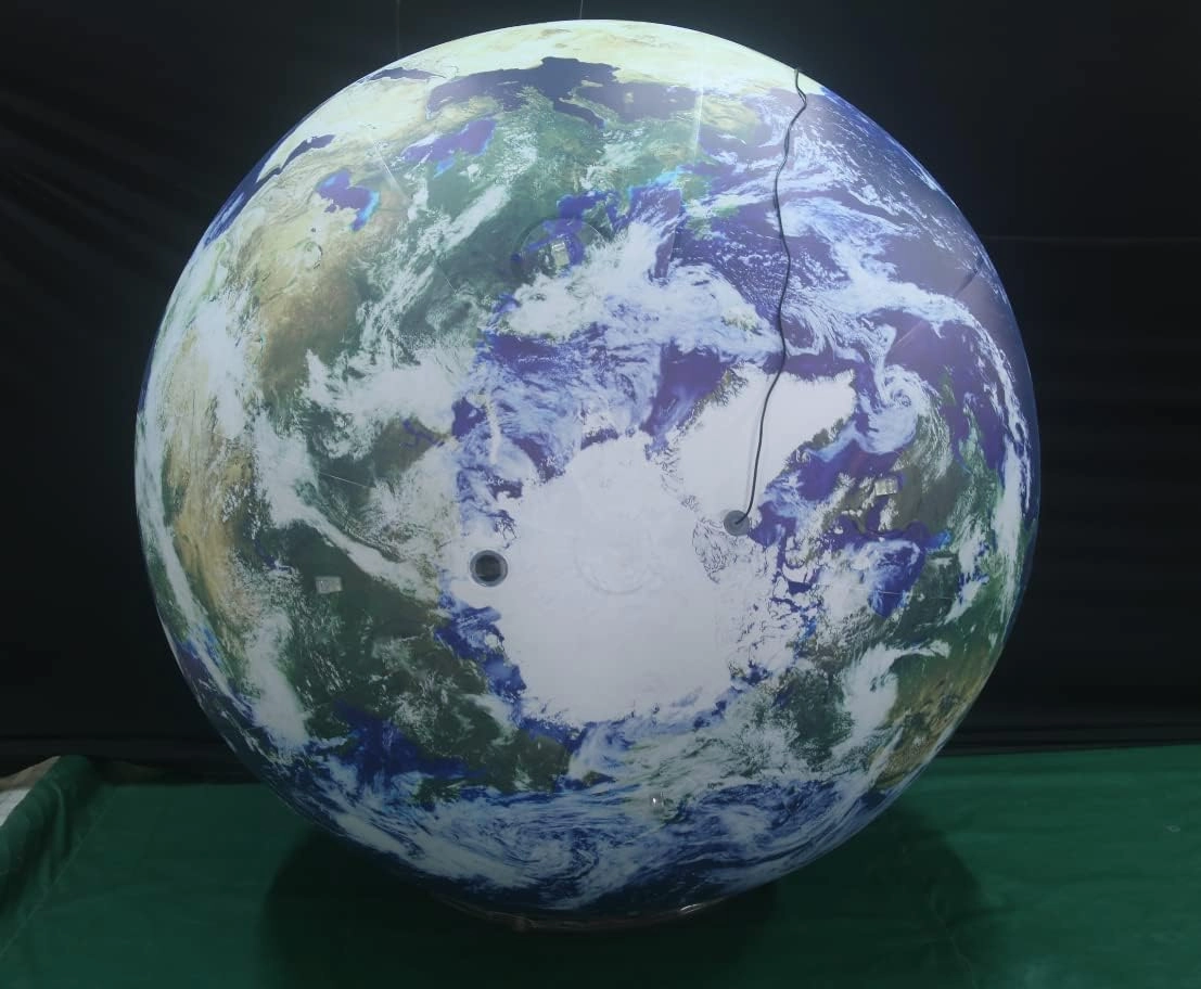 40'' Inflatable Globe, Inflatable Earth Planet Balloon for Educational Institution/Planetarium/Store/Club Decoration