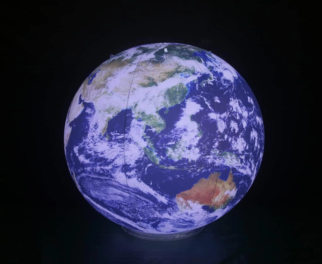 40'' Inflatable Globe, Inflatable Earth Planet Balloon for Educational Institution/Planetarium/Store/Club Decoration