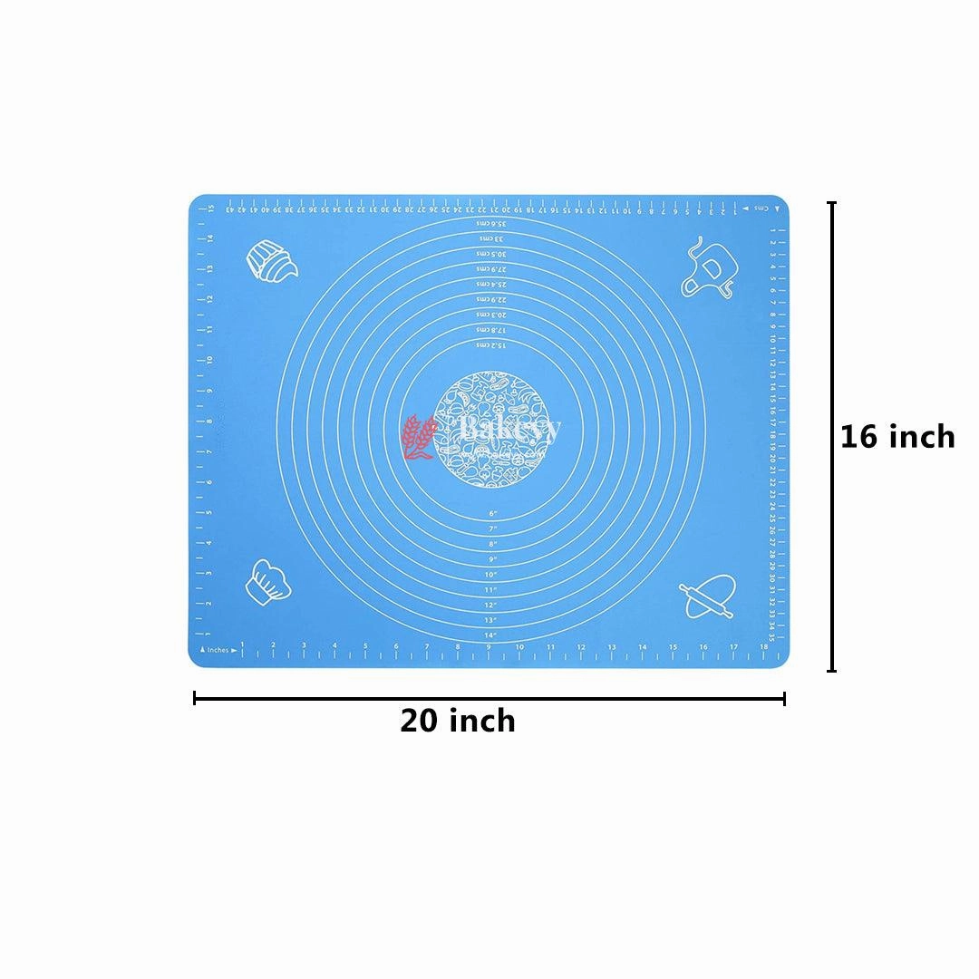 40x50 cm| Non-Stick Silicone Baking | Mat – Reusable Pastry Mat with Measurements for Dough Rolling & Kneading