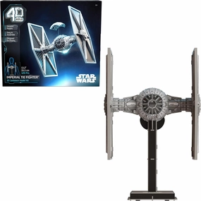 4D Build, Star Wars Imperial Tie Fighter 3D Model Kit, Star Wars Collectibles & Desk Decor, Adult Puzzle, Building Toys, 3D Puzzles for Adults & Teens, 120 Pieces, for Ages 12 & Up