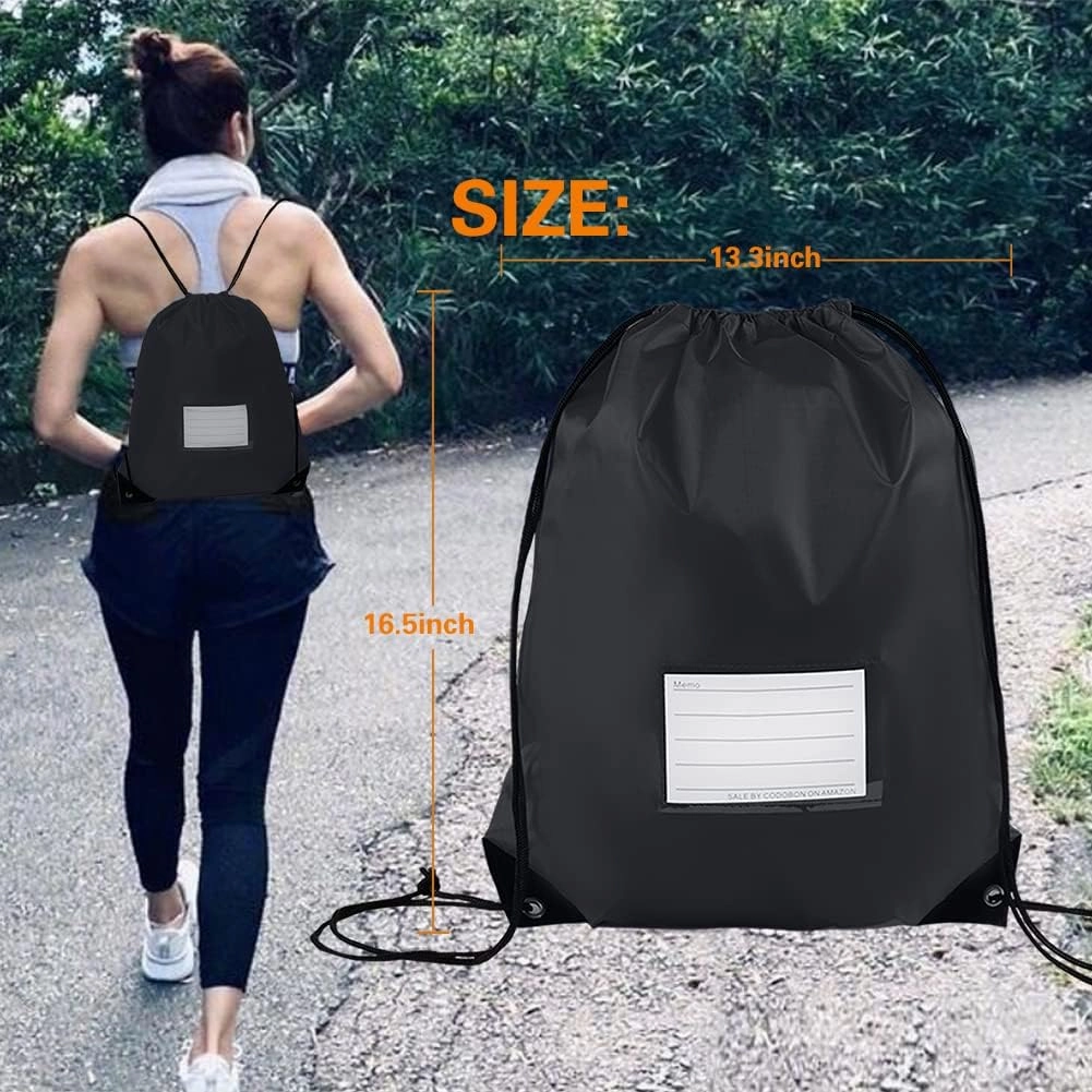 50 Pack Drawstring Bags,Bulk Draw String Backpack, DIY Gym Sports Cinch Bag Sackpack for Women Men, 10 Colors