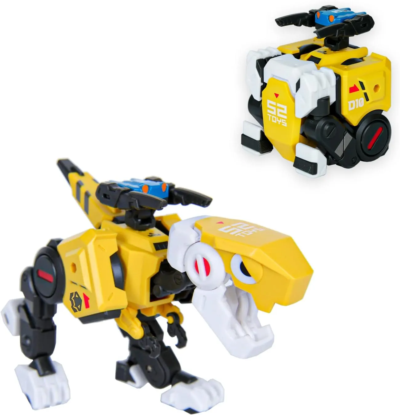 52TOYS Beastbox DIO Dinosaur Deformation Toys Action Figure, Deforms in Dinosaur Mecha and Cube, Great Birthday Party Gift for Teens and Adults