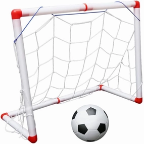 56cm Mini Football Goal Toy for Boys and Girls Soccer Gate Net Sports Toy Inflator Easy Assembly