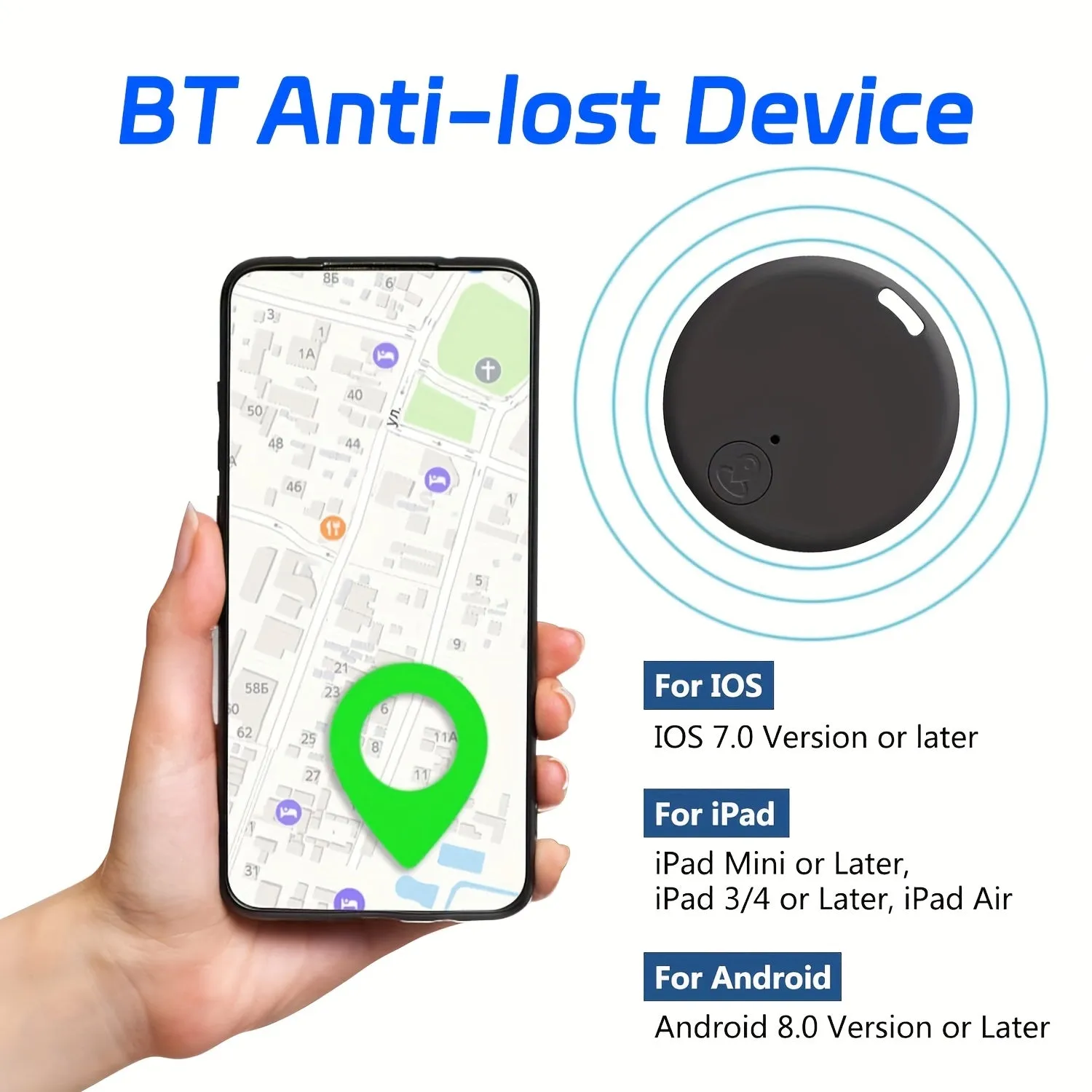 6pcs Smart Tracker Discs with 365-Day Battery Life - Wireless Anti-Loss Alarm for Keys, Wallet, Pets, Luggage - Compatible with iPad/iPhone/Android - No Monthly Fees, Smart Card Tracker