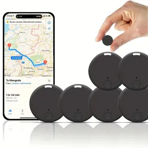 6pcs Smart Tracker Discs with 365-Day Battery Life - Wireless Anti-Loss Alarm for Keys, Wallet, Pets, Luggage - Compatible with iPad/iPhone/Android - No Monthly Fees, Smart Card Tracker