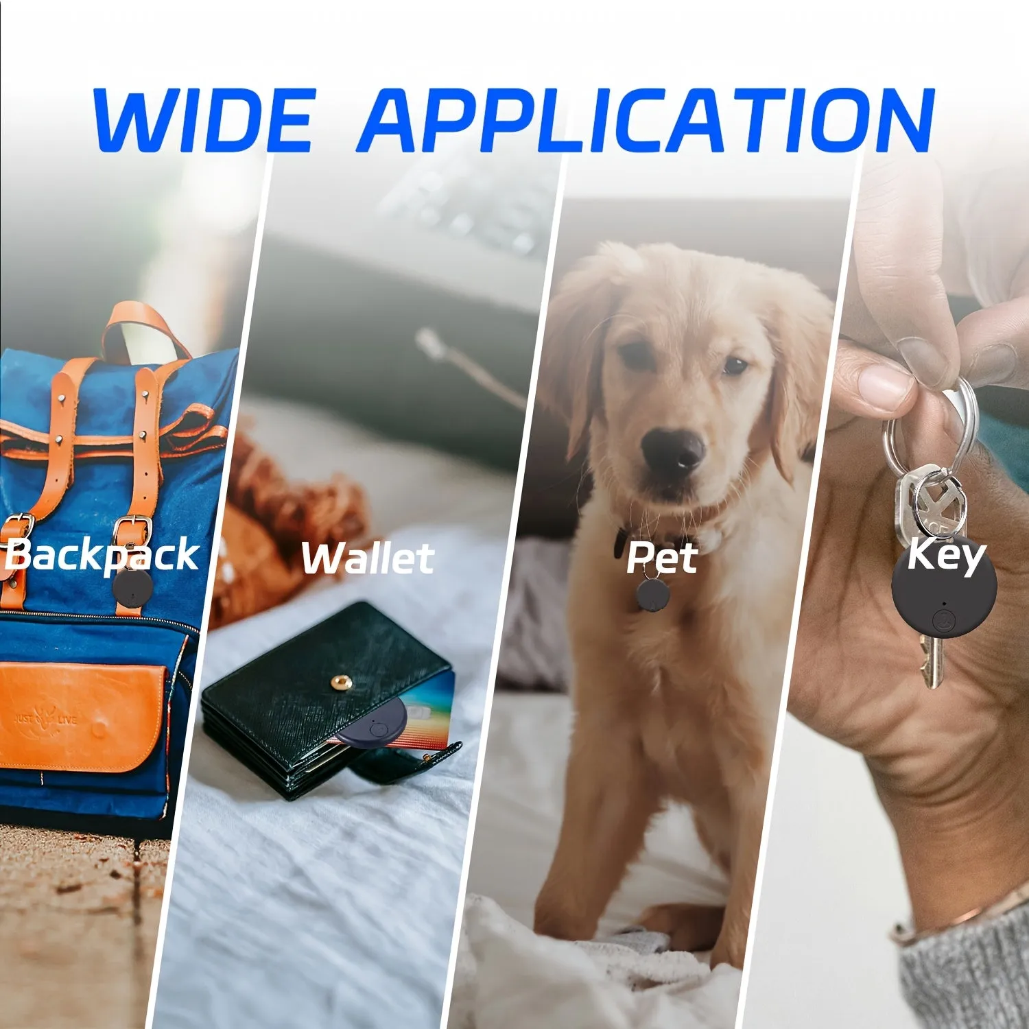 6pcs Smart Tracker Discs with 365-Day Battery Life - Wireless Anti-Loss Alarm for Keys, Wallet, Pets, Luggage - Compatible with iPad/iPhone/Android - No Monthly Fees, Smart Card Tracker