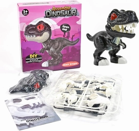 90533 – T-Rex Dinosaur DIY Kit in Black, DIY Kit with Skeleton to Assemble