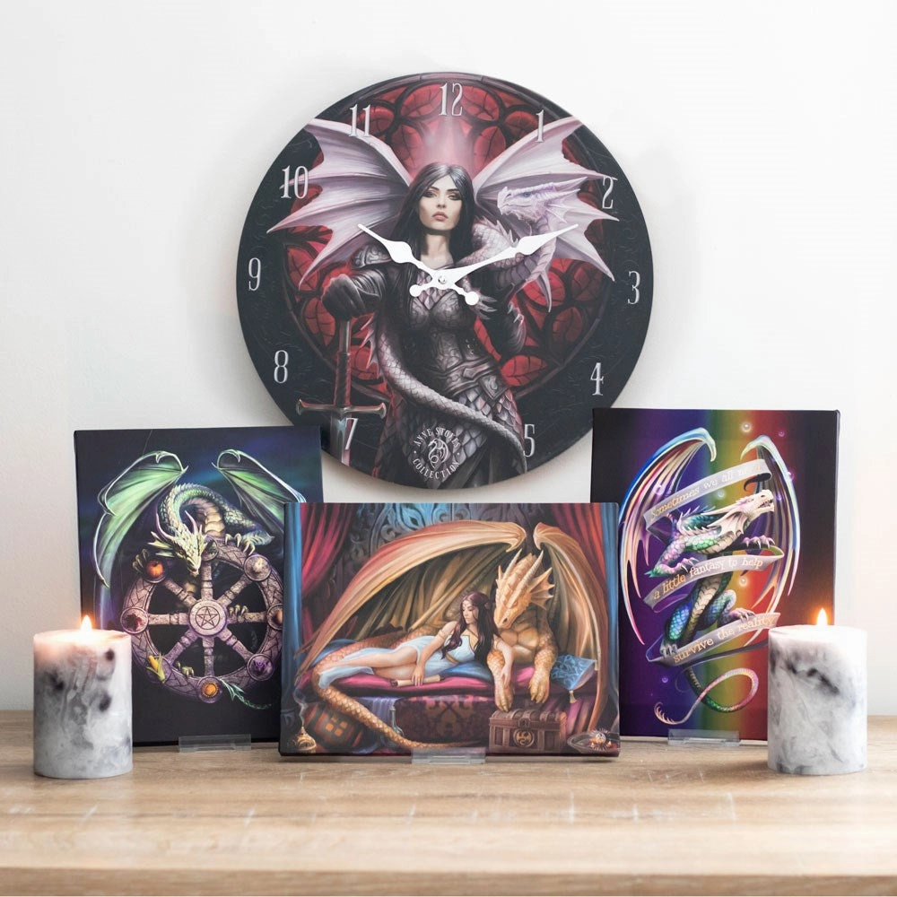 'Valour' Wall Clock - Anne Stokes