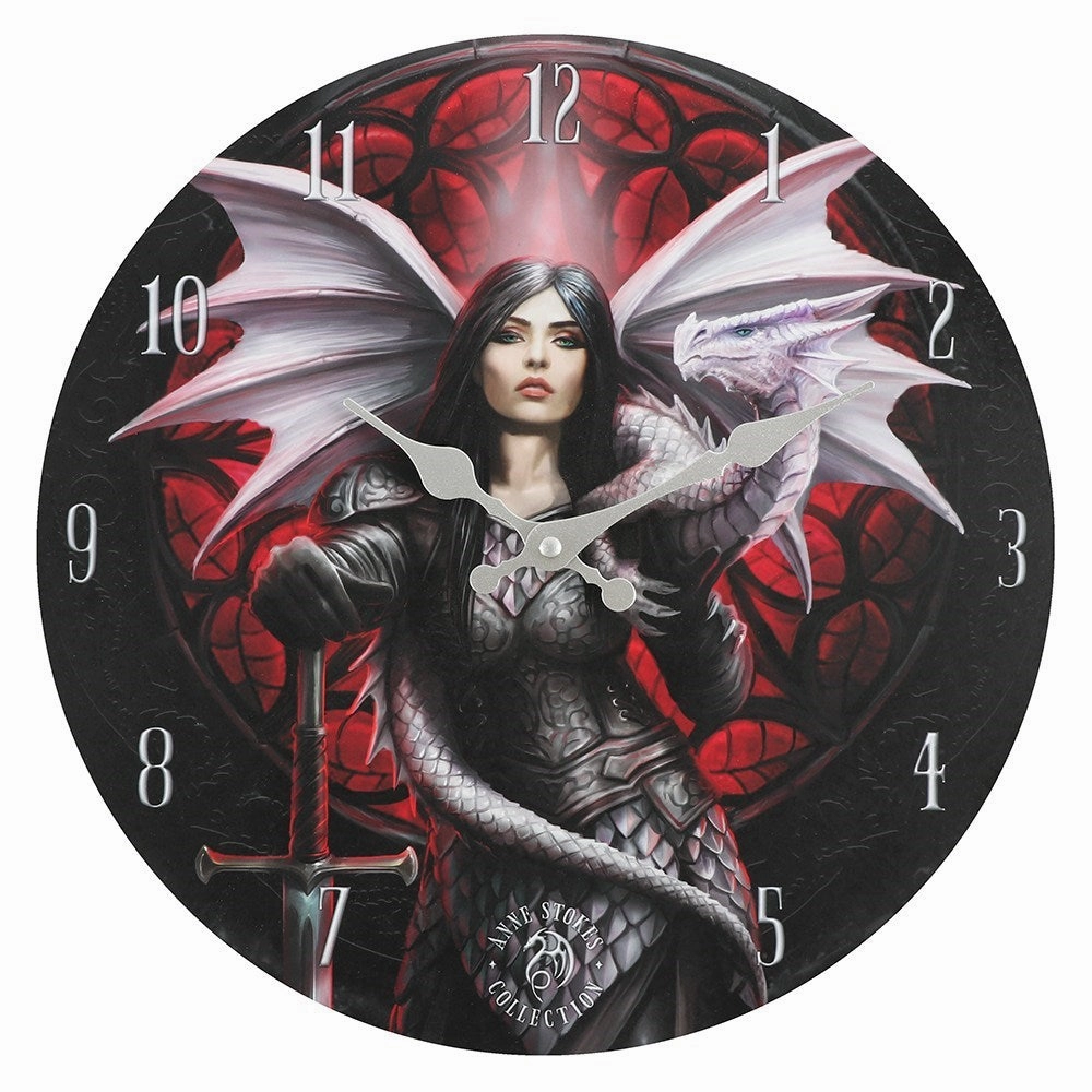 'Valour' Wall Clock - Anne Stokes