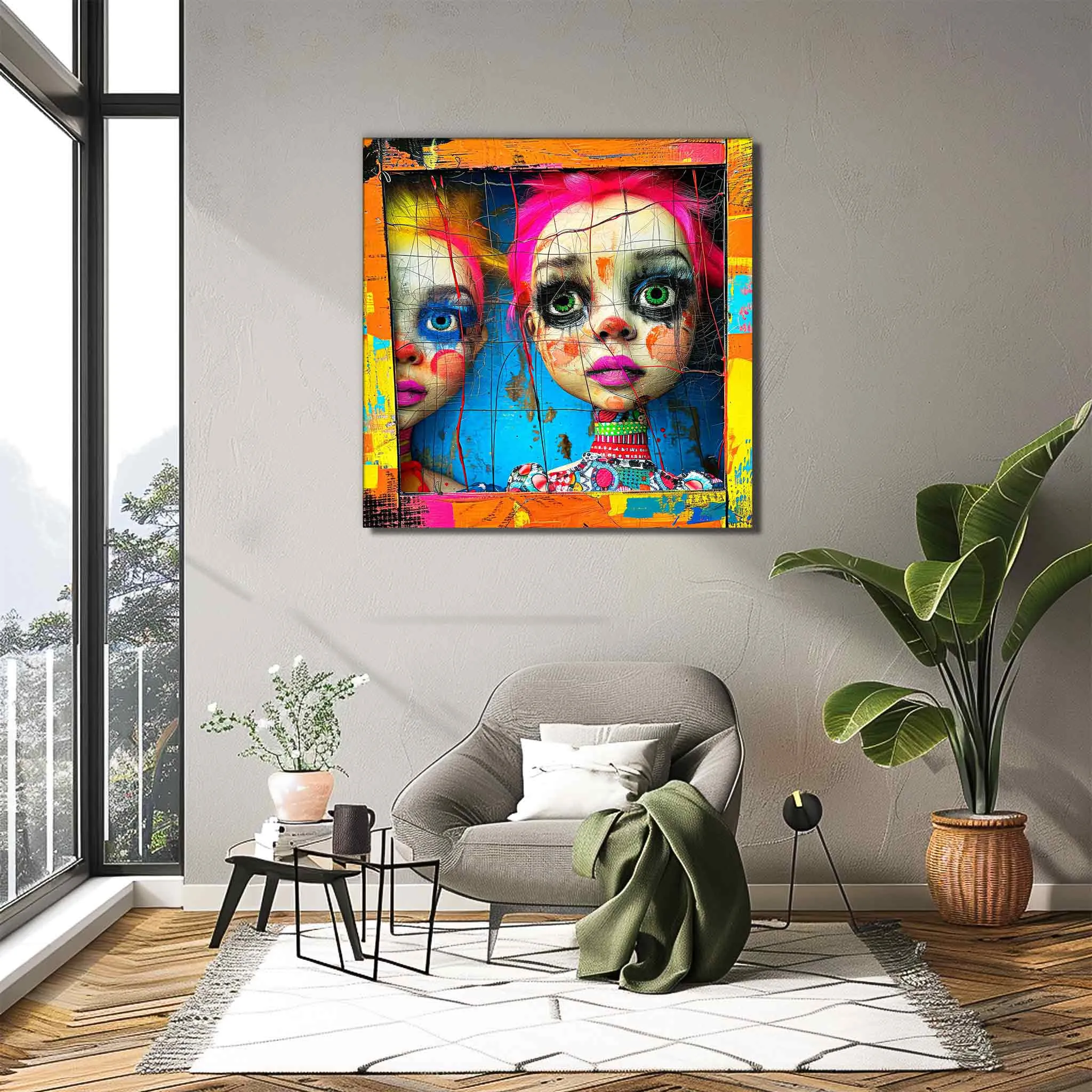 Abstract Dollhouse - Canvas Print