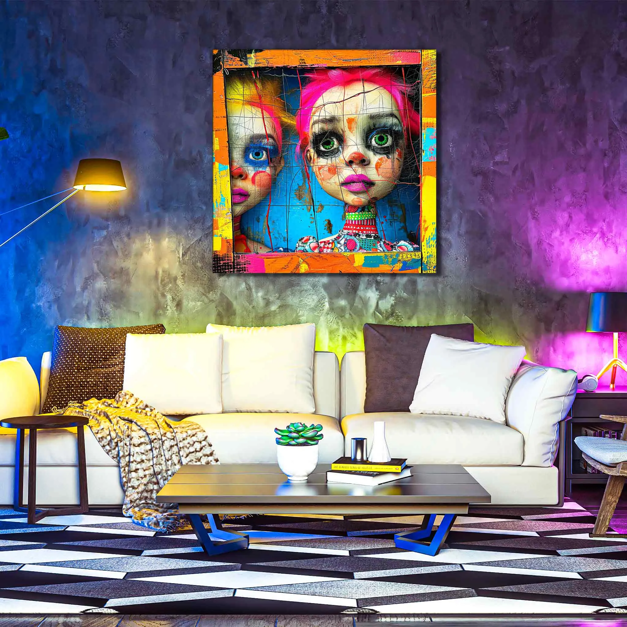 Abstract Dollhouse - Canvas Print