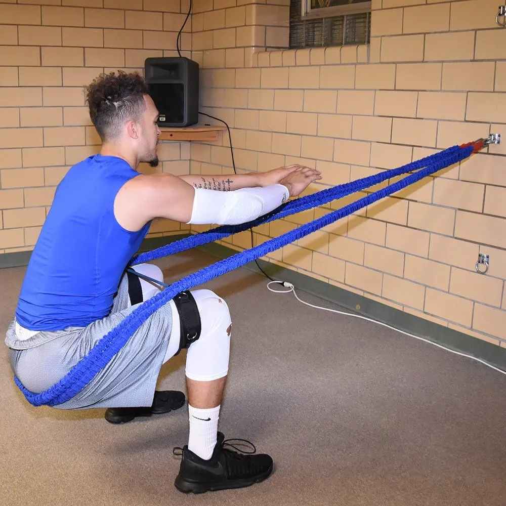 Acceleration Speed Cord Bungee Multi-Sport Resistance Training Kit - Improve Strength, Power, Agility, Vertical Jumping, Sprint Speed – 3 Waist Belt Sizes (S, M, L) Available - Kinetic Bands