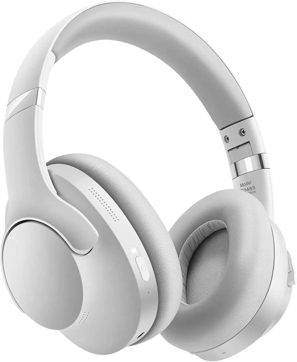Active Noise Cancelling Headphones Bluetooth Over Ear, 50 Hours Playtime, Bluetooth 5.4 Headphones Wireless, Music & Gaming Headset with Mic, HiFi Stereo, Deep Bass, Soft Earpads for Gym - Grey