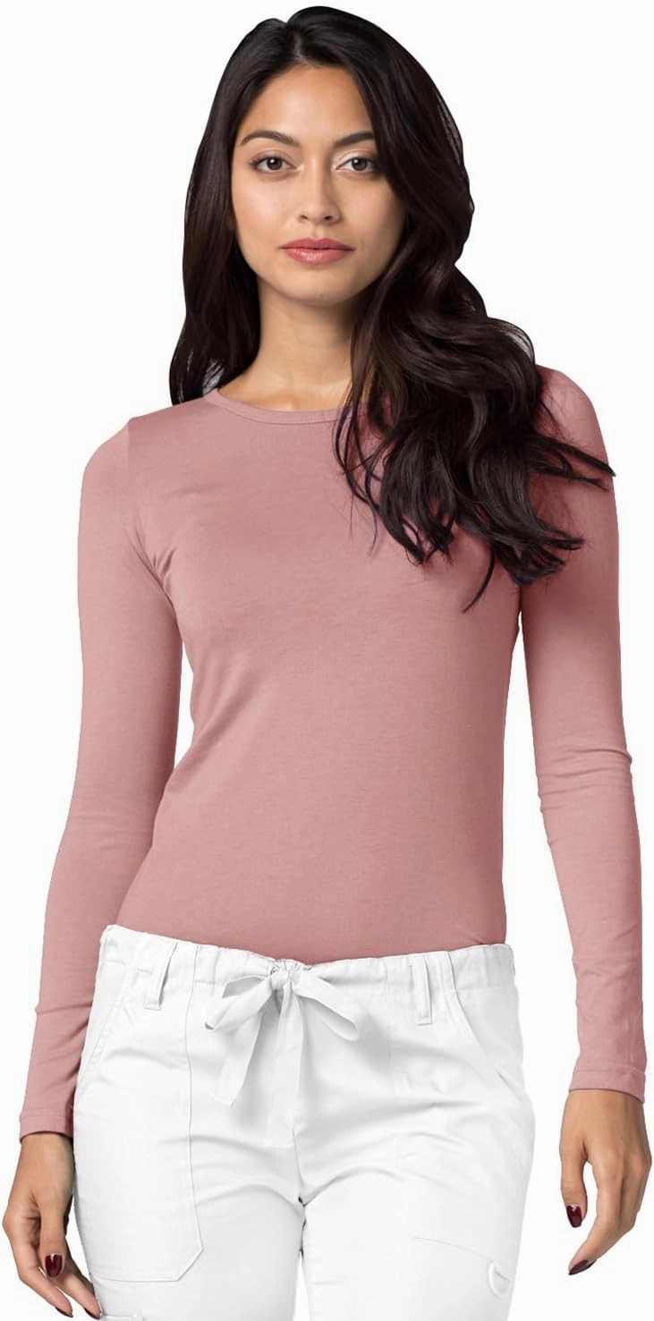 Adar Underscrubs for Women 3 Pack - Long Sleeve Underscrub Comfort Tee