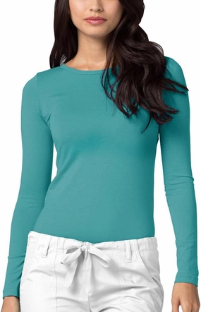 Adar Underscrubs for Women - Long Sleeve Underscrub Comfort Tee