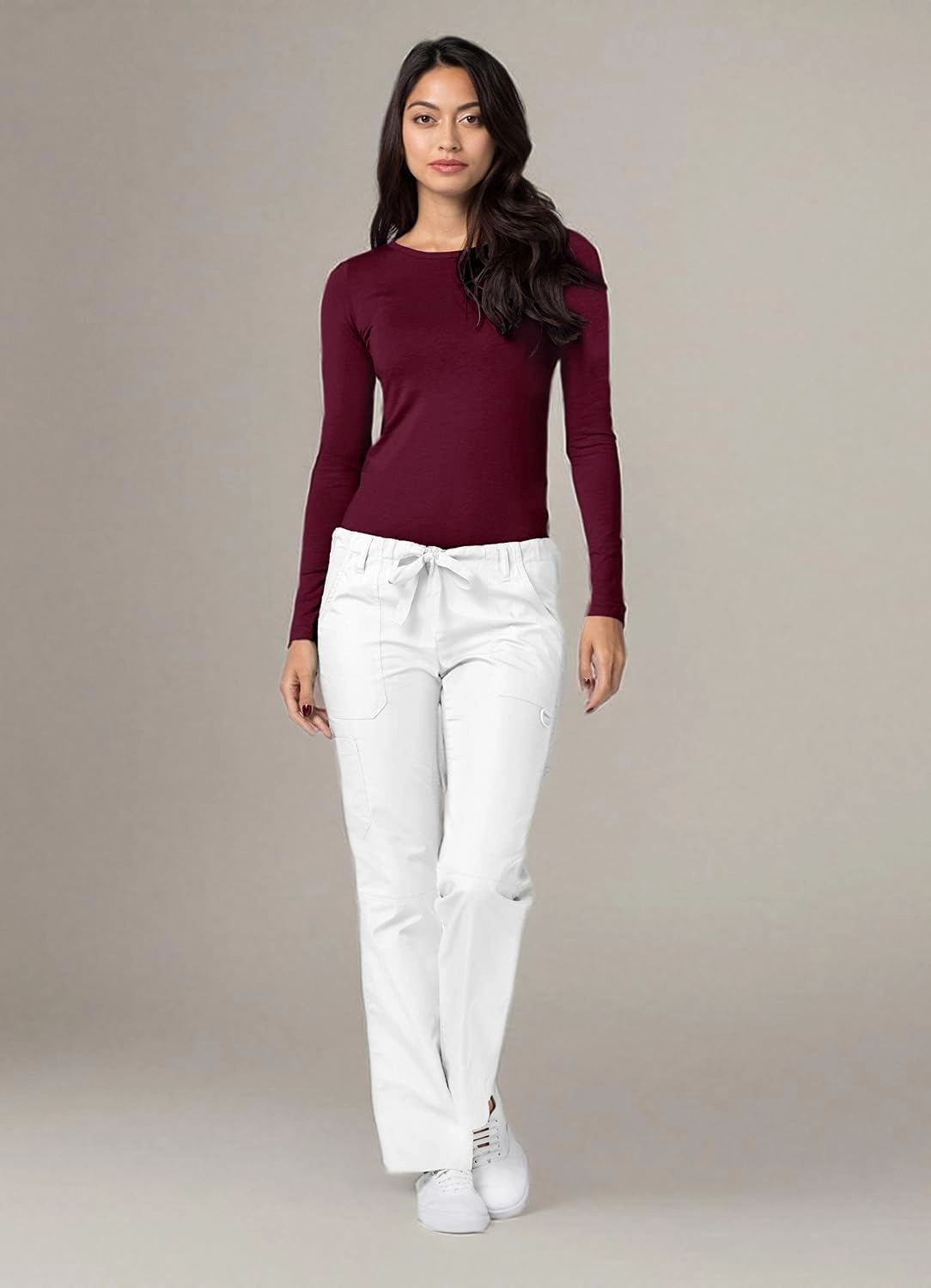 Adar Underscrubs for Women - Long Sleeve Underscrub Comfort Tee