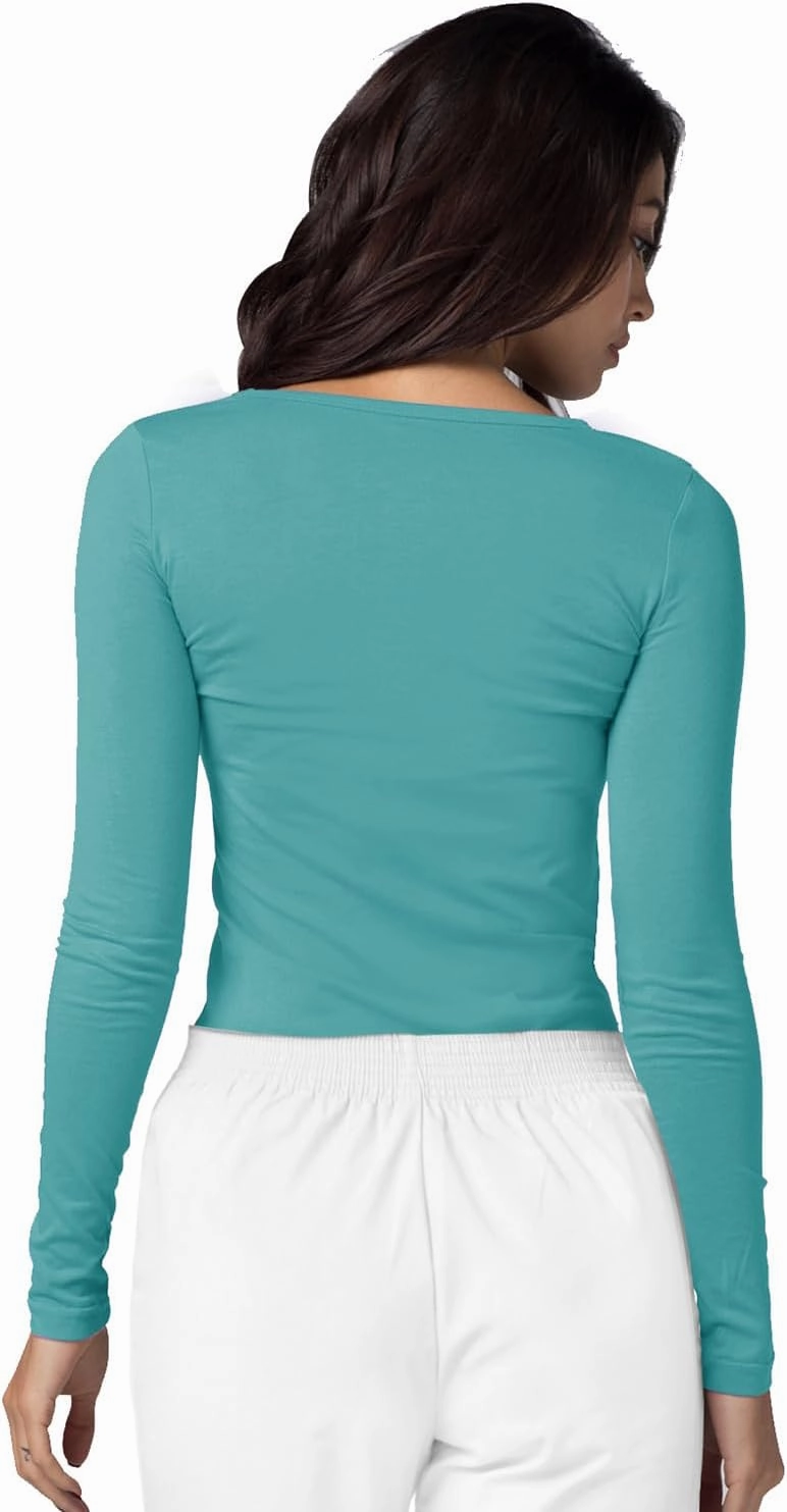 Adar Underscrubs for Women - Long Sleeve Underscrub Comfort Tee