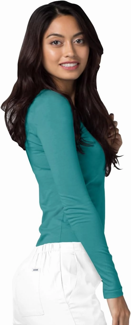 Adar Underscrubs for Women - Long Sleeve Underscrub Comfort Tee
