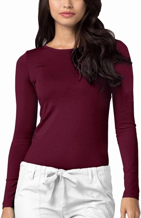 Adar Underscrubs for Women - Long Sleeve Underscrub Comfort Tee