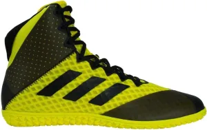 adidas Mat Wizard 4 Wrestling Shoe, Yellow/Black, 10