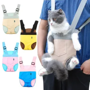 Adjustable Pet Carrier Backpack - Portable Travel for Dogs  Cats