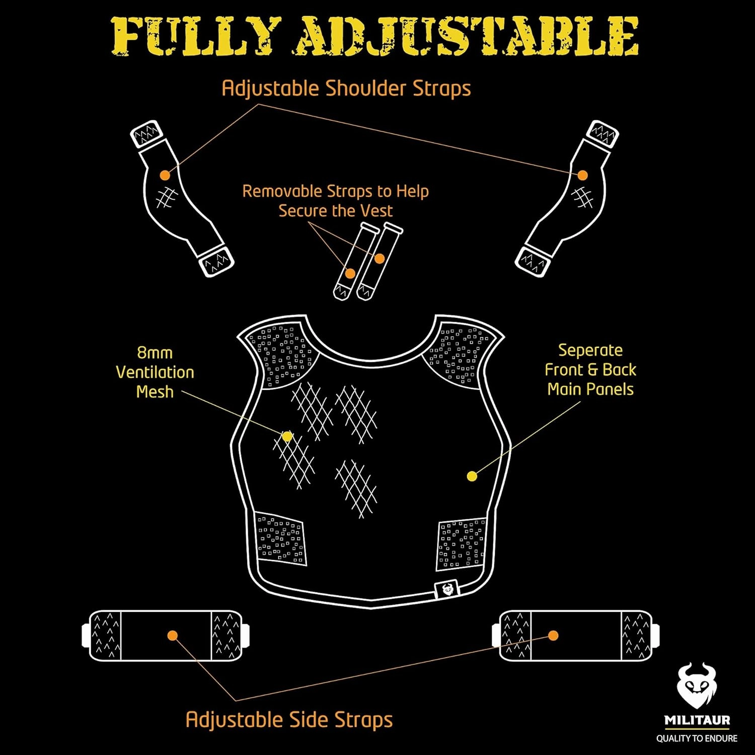 Adjustable Ventilation Vest - Helps Increase Air Flow Under Tactical Gear