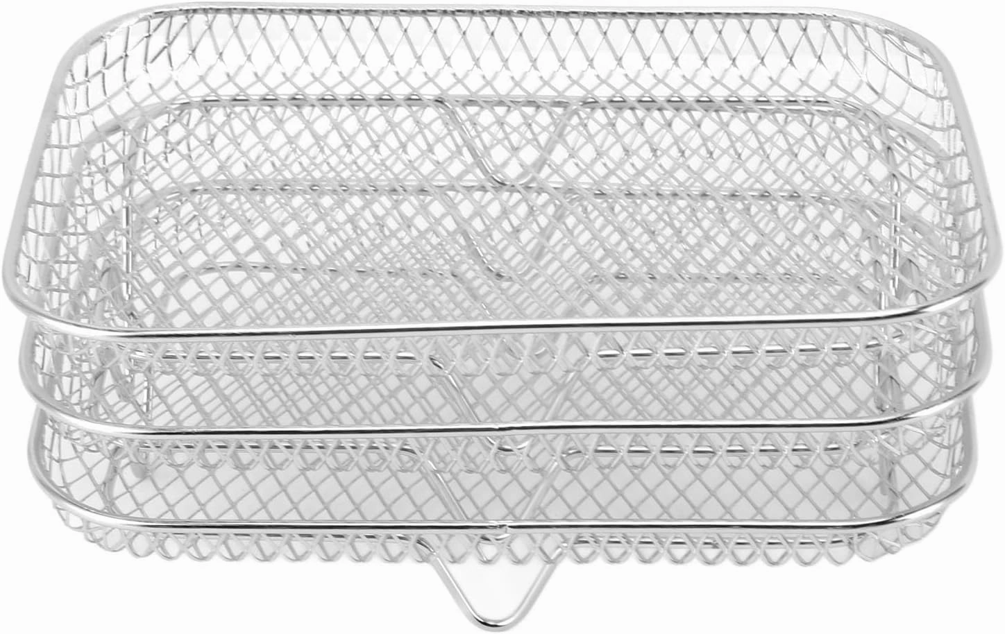 Air Fryer Rack, Cooling Rack Fryer Set Multi Layer Dehydrator Accessories (Rectangle (12 X 10 X 1.5cm / 4.72 X 3.94 X 0.59in))